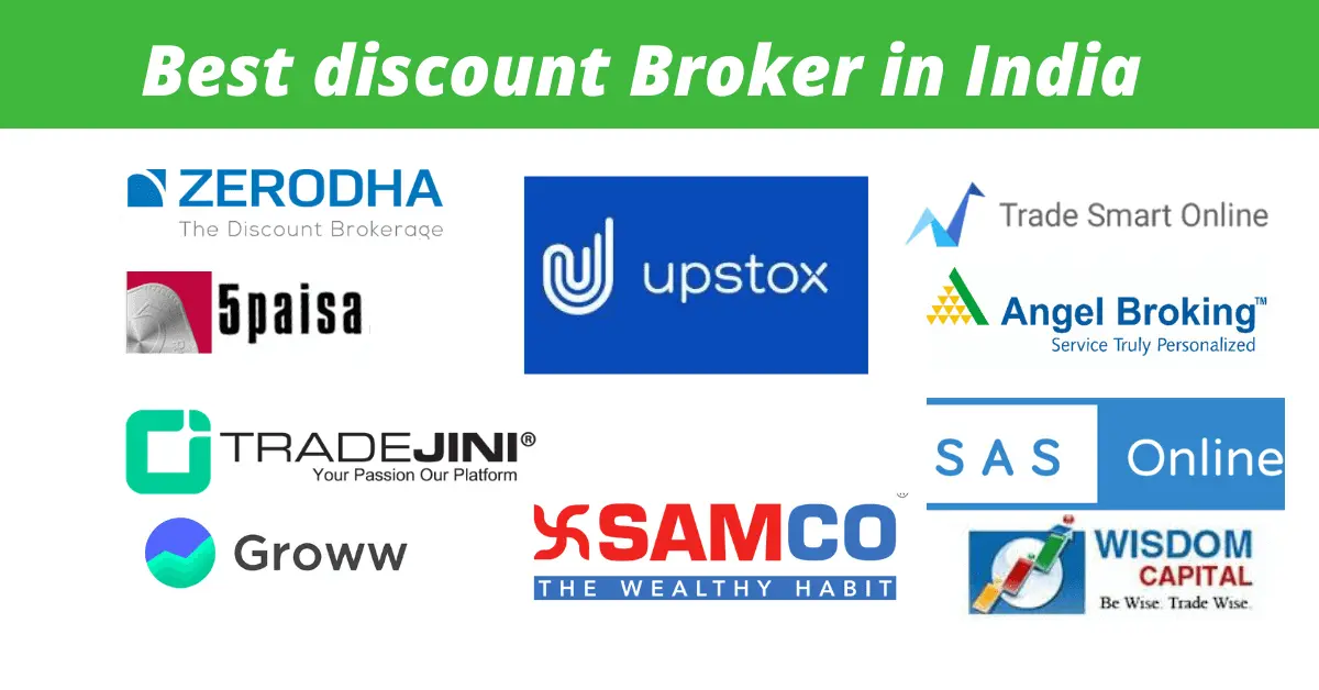 Compare Top 10 Discount Brokers in India 2025 : The Share Brokers Financial Services Best Discount broker in India | Top 10 Discount Brokers in India